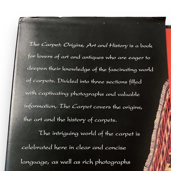 The Carpet: Origins, Art, & History by Enza Milanesi (1999 Hardcover) Very Good - Picture 7 of 10